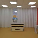 Мягкая раздвижная стена для детского сада.