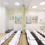 Раздвижная перегородка для аптечного пункта