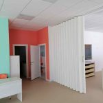 Мягкая раздвижная стена для детского сада.