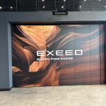 Раздвижная стена для автосалона Exeed в городе Барнаул