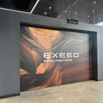Раздвижная стена для автосалона Exeed в городе Барнаул