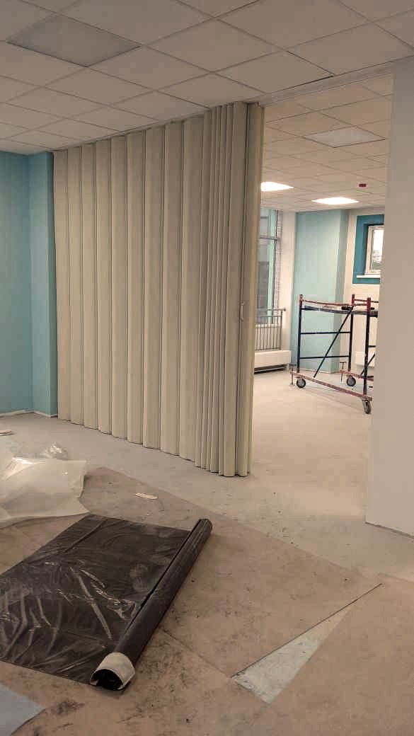 Мягкая раздвижная перегородка