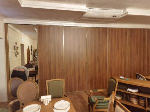 Раздвижная перегородка для ресторана