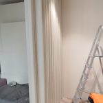 Мягкая белая перегородка для частной квартиры