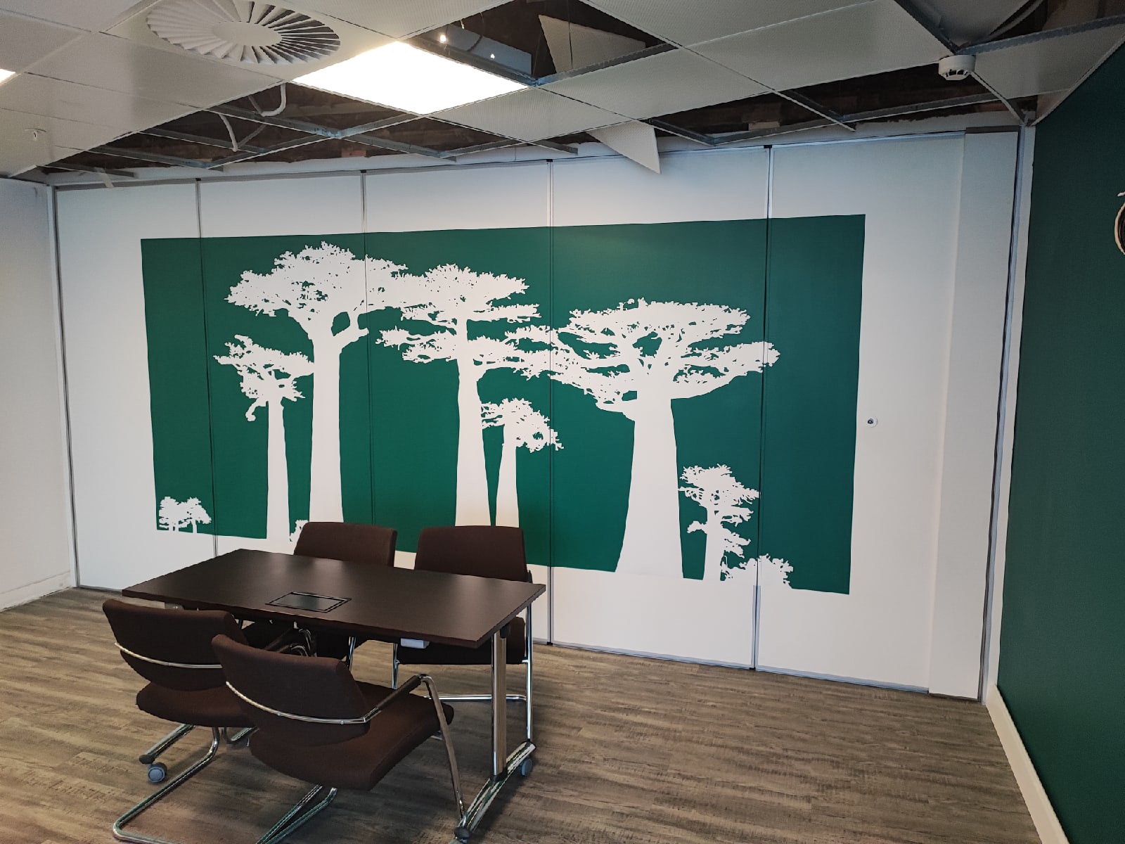 Перегородка с рисунком