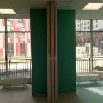 Мягкая перегородка для разделения пространства в коммерческом помещении в ЖК.